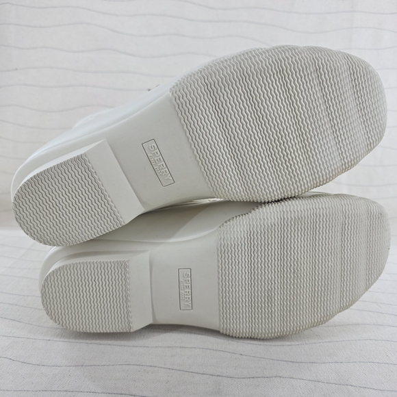 Sperry Womens Top-Sider Saltwater Ivory Leopard Duck Boots STS88315 Sz 8 NEW - Picture 10 of 12